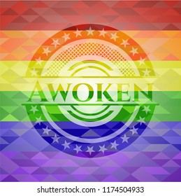 Awoken lgbt colors emblem 