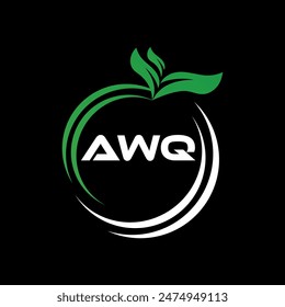 AWQ letter logo Design. AWQ Simple and modern monogram logo. AWQ Abstract Alphabet vector Design.