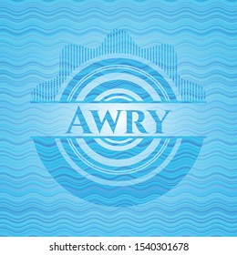 Awry water emblem background. Vector Illustration. Detailed.