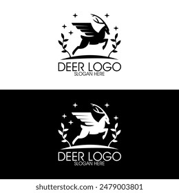 Awsome minimaist deer Logo design for any company,t-shirts.