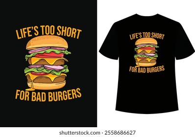 Awsome unick burger flag t-shirt design vector quotes lettering t shirt design for print,,100% original eps vector file ,