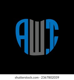 AWT letter logo creative design. AWT unique design.
