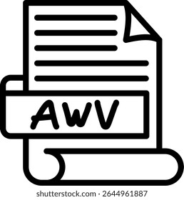 AWV audio waveform video hybrid file