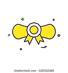 Awward certificate icon vector design