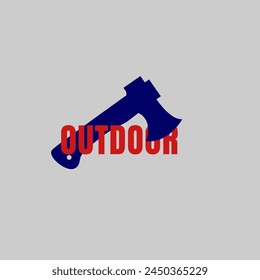 Ax adventure logo vector graphic of illustration