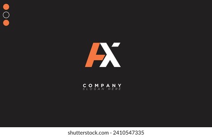 AX Alphabet letters Initials Monogram logo XA, A and X