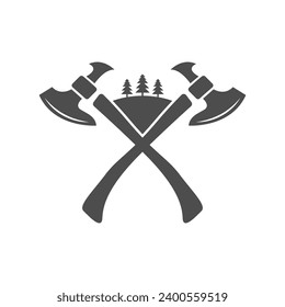 Ax, Axe logo icon design illustration