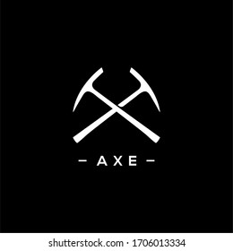 Ax ax einfache, moderne Symbol-Logo-Design-Vektorillustration