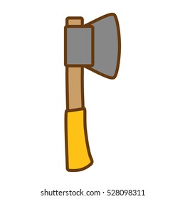 ax or axe tool icon image vector illustration design 