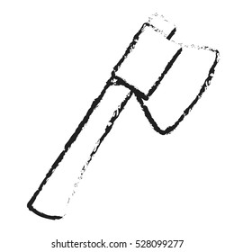 ax or axe tool icon image vector illustration design 