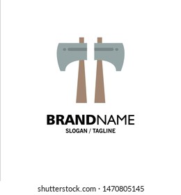 Ax,  Business Logo Template. Flat Color. Vector Icon Template background