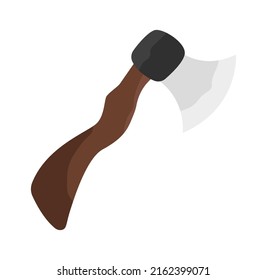 Ax Camping Equipment. Vector illustration