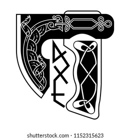 An ax in the Celtic style.