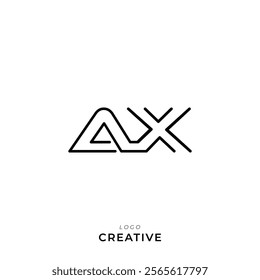 AX Creative Latter Logo Design Branding Logo Design. Creative Logo. Template. Vector illustration. Modern Design. Monogram Design. Brand Identity. Company Logo.