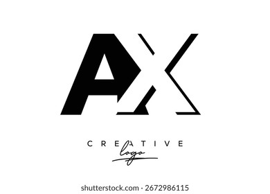 Logotipo creativo minimalista de Max Negative Space Latter con monograma moderno para marca y logotipo de marca comercial con diseño de logotipo de letras iniciales para marca.