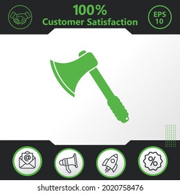 Ax, cut, tool vector icon graphic elements for your work - Modern design