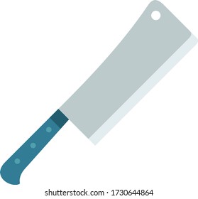 Ax for cutting meat vector flat isolated on white