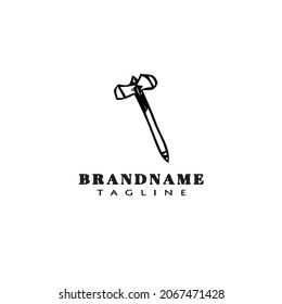 diseño de ax logotipo plantilla de caricatura diseño de icono ilustración vectorial moderna
