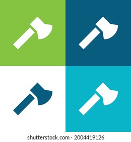 Ax Flat four color minimal icon set