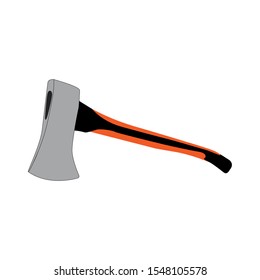 Ax. Flat vector icon. Isolated on a white background. There is a place for text. Copy space. Vector EPS10.