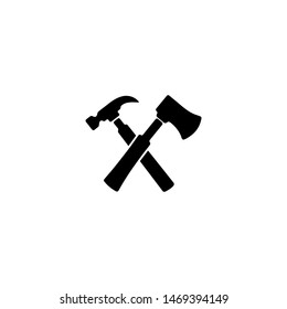 ax hammer icon symbol vector