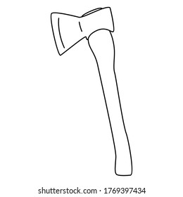 X. Ilustración vectorial dibujada a mano, aislada en un fondo blanco.	
