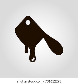 Ax or hatchet isolated flat vector icon