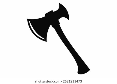 Ax Head Only Silhouette Vector Illustration Black