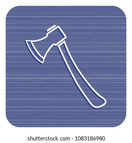 The ax icon. Axe symbol. Flat Vector illustration