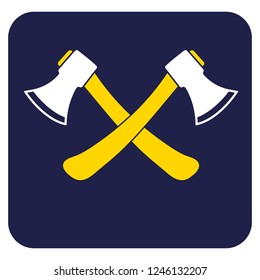The ax icon. Axe symbol. Flat Vector illustration

