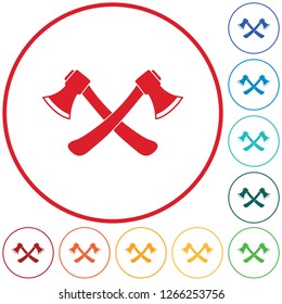 The ax icon. Axe symbol. Flat Vector illustration