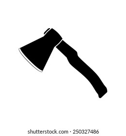 The ax icon. Axe symbol. Flat Vector illustration
