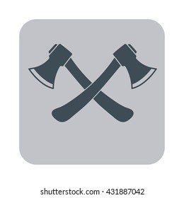 The ax icon. Axe symbol. Flat Vector illustration