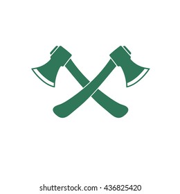 The ax icon. Axe symbol. Flat Vector illustration