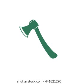 The ax icon. Axe symbol. Flat Vector illustration