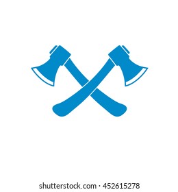 The ax icon. Axe symbol. Flat Vector illustration
