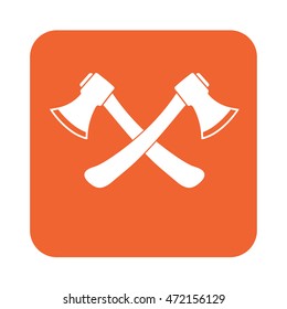 The ax icon. Axe symbol. Flat Vector illustration

