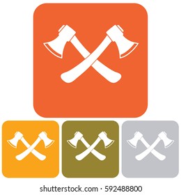 The ax icon. Axe symbol. Flat Vector illustration