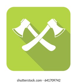 The ax icon. Axe symbol. Flat Vector illustration

