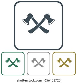 The ax icon. Axe symbol. Flat Vector illustration