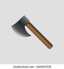 Ax icon. Cartoon of sickle vector icon for web design isolated on gray background - Vector