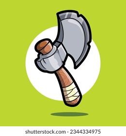 Ax icon cartoon vector illustration