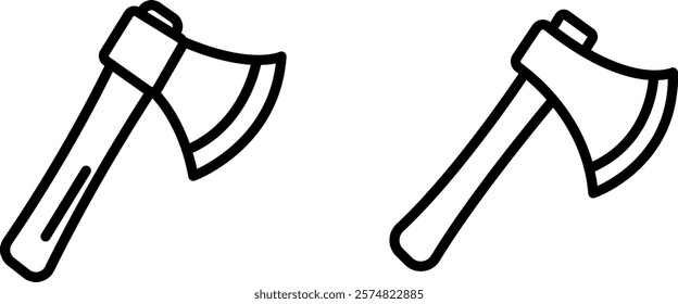"Ax Icon for Cutting and Outdoor Work"