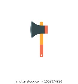 ax icon design, Camping forest adventure lifestyle summer travel and outdoor theme Vector illustration