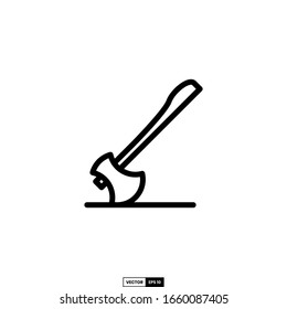 ax icon, design inspiration vector template for interface and any purpose
