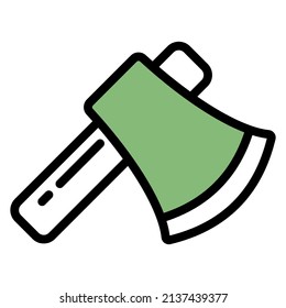 ax icon design, vector illustration with line style, best used for banner or web application