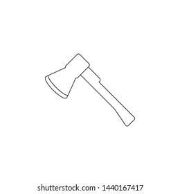 ax icon. Element of camping for mobile concept and web apps icon. Outline, thin line icon for website design and development, app development
