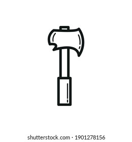 Icono de ax ilustración vectorial gráfica, perfecta para web, alpinista, aplicaciones de montaña, etc.