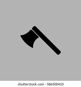 ax icon. Isolated on gray background