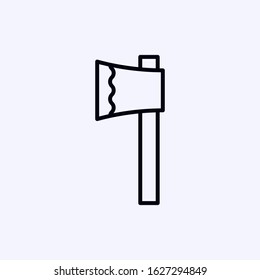 Ax icon isolated on white background